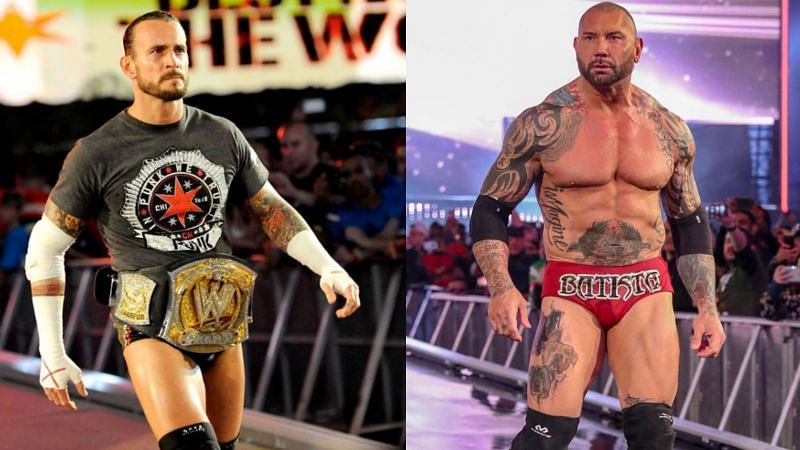 WWE Legends CM Punk and Batista