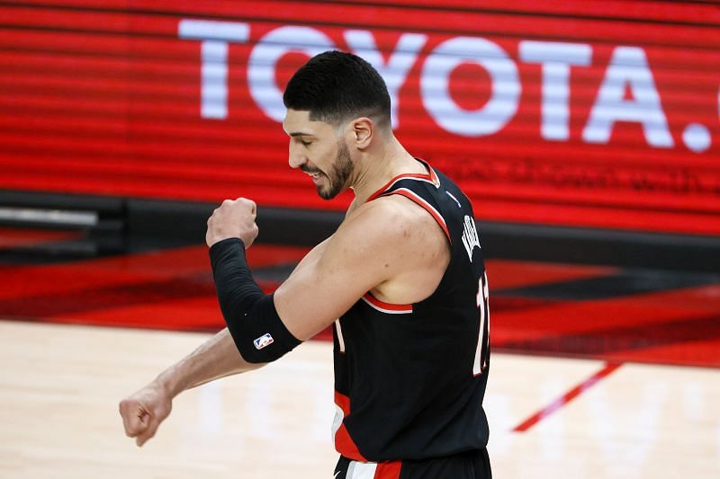 Enes Kanter #11 of the Portland Trail Blazers.