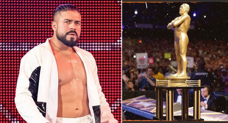 Andrade; Andre The Giant Memorial Battle Royal trophy