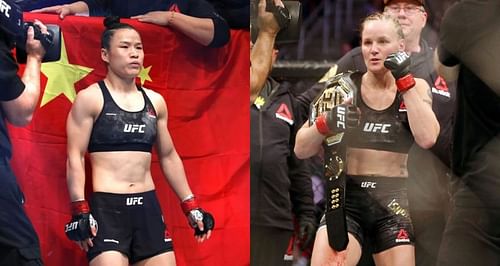 Weili Zhang (Left) and Valentina Shevchenko (Right)