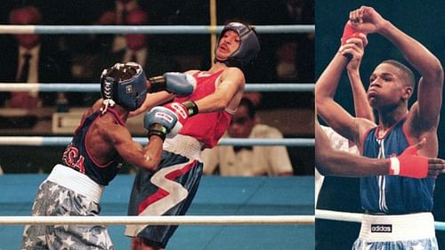 Floyd Mayweather was inches away from capturing the silver medal in the 1996 Olympics