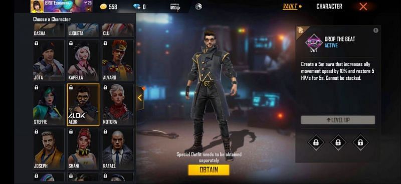 DJ Alok is the most sought-after Free Fire character