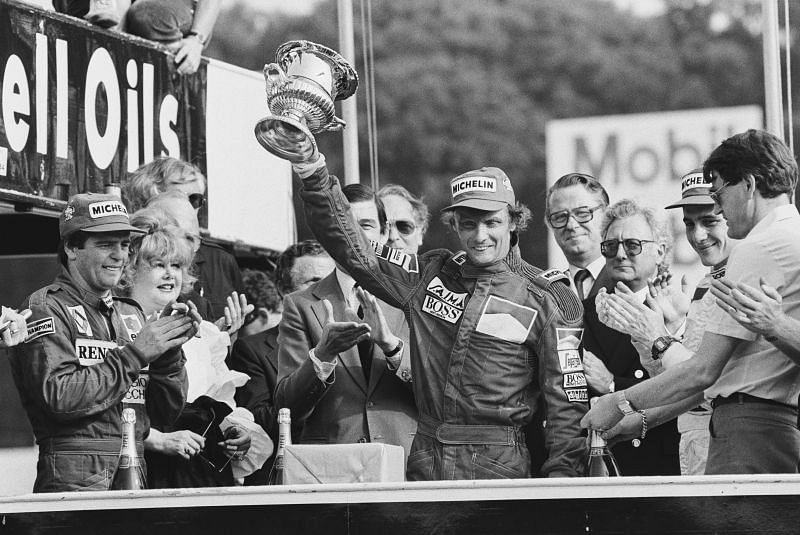 Niki Lauda won his 3rd and final title in 1984. Photo: John Rogers/Daily Express/Hulton Archive/Getty Images.