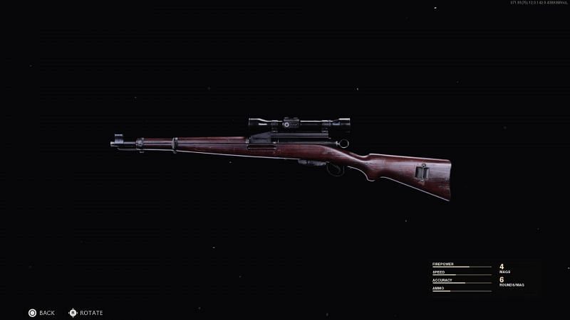 The Swiss K31 Sniper Rifle (Image via Activision)