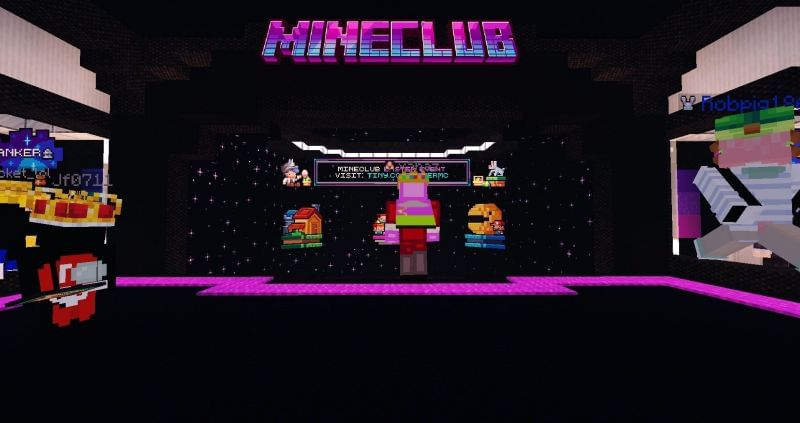 Mineclub is a heavily custom Minecraft social/minigames server