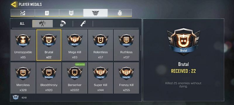 How to earn Brutal medal in COD Mobile Season 2