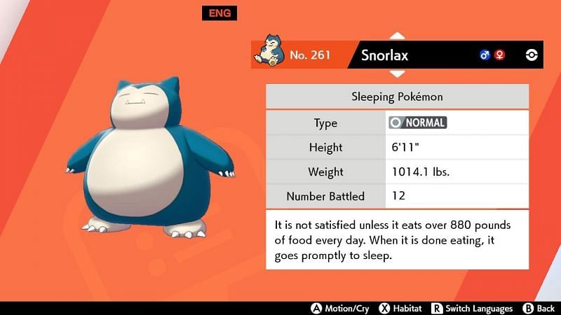 Snorlax Facts