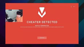 Radiant-ranked cheating Valorant player banned live