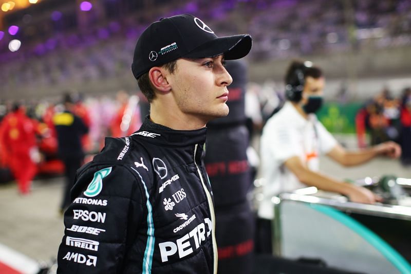 George Russell in the Mercedes outfit at the 2020 Sakhir Grand Prix . Photo: Peter Fox/Getty Images. 