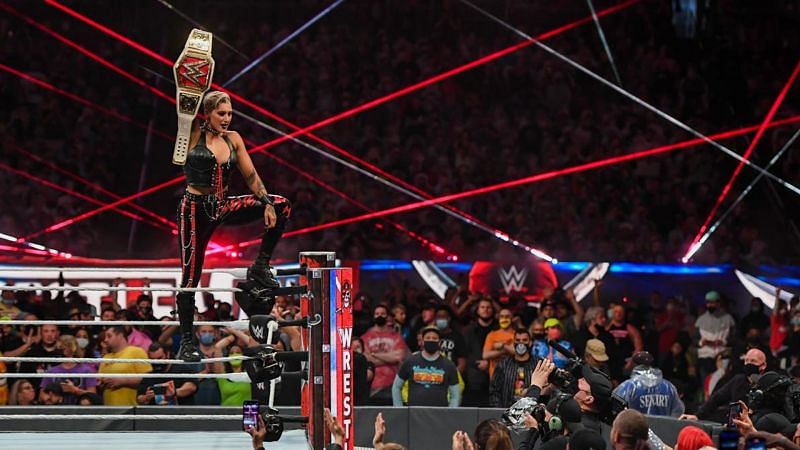 Rhea Ripley defeated Asuka to win the RAW Women&#039;s Championship for the first time in her WWE career at WrestleMania 37 Night Two