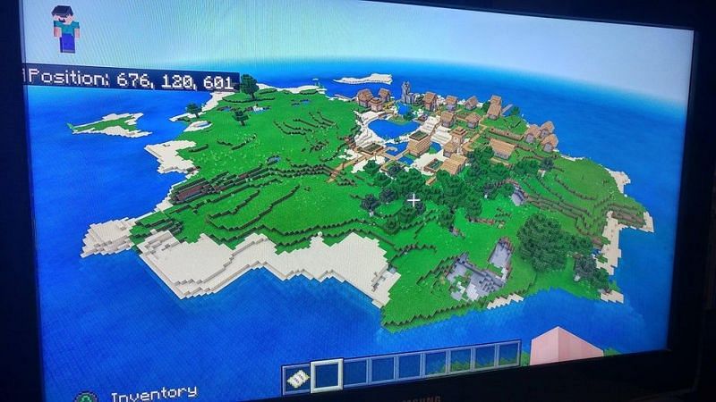 Large village and island (Image via Reddit)