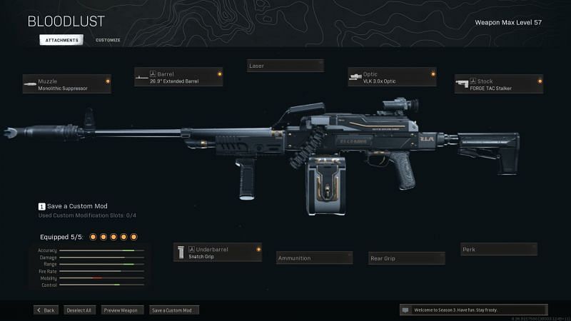 The biggest draw of the PKM light machine gun is its power and range (Image via Activision)