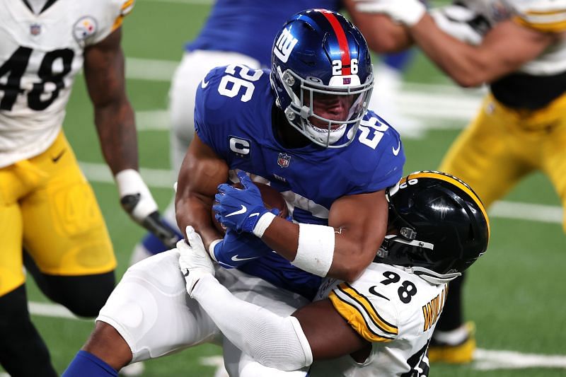 Saquon Barkley with the New York Giants.