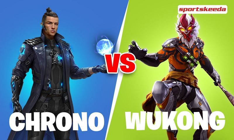 Comparing the abilities of Wukong and Chrono in Free Fire