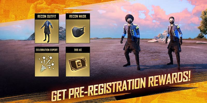 There are four exciting pre-registration rewards for the players (Image via Battlegrounds Mobile India)