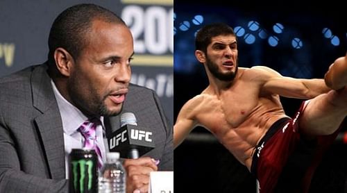 Daniel Cormier (left) and Islam Makhachev (right)