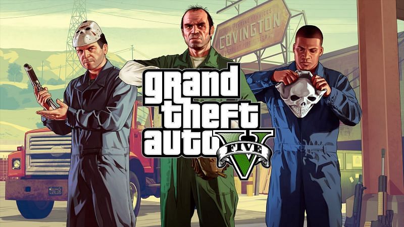 There are enough protagonists for at least two friends to play as in GTA 5 (Image via Rockstar Games)