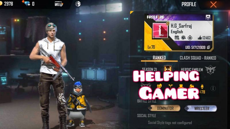 His Free Fire ID is 517121909