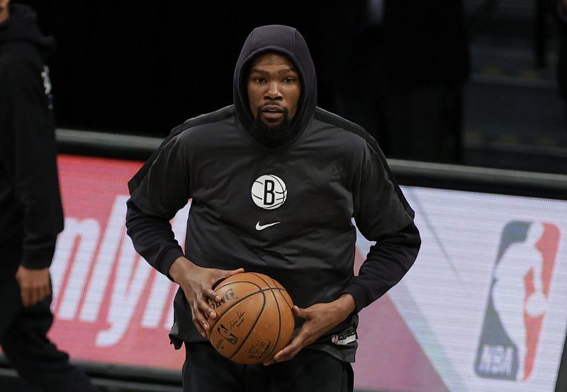 Kevin Durant (#7) of the Brooklyn Nets