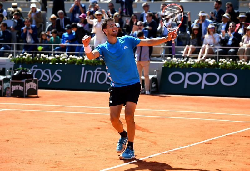 Dominic Thiem at the 2019 French Open