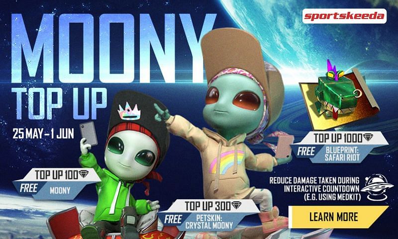 Players can get Moony for free in Free Fire by topping up diamonds