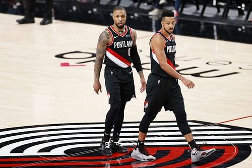 Portland Trail Blazers backcourt stars Damian Lillard and CJ McCollum