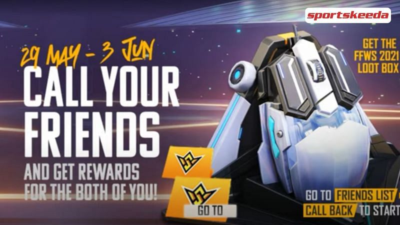 Players can win the FFWS Loot Box in Free Fire by calling back their friends