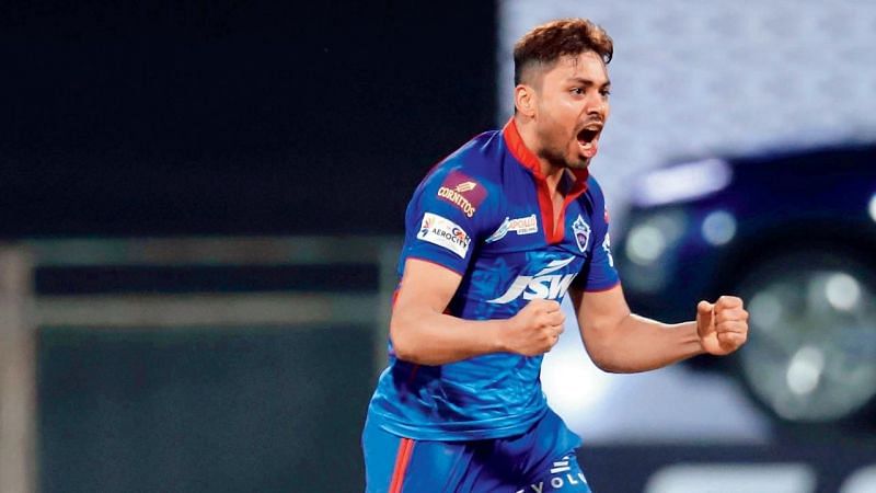 Avesh Khan roars during the IPL. (Source: BCCI/IPL)