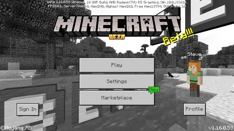 Minecraft Bedrock Beta Edition (Immagine tramite Minecraft Wiki)
