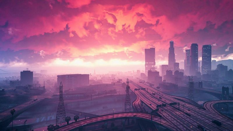 Los Santos is the city of angels and demons (Image via Wallpaper Cave)