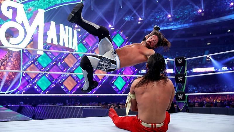 AJ Styles faced Shinsuke Nakamura at WrestleMania 34