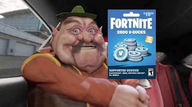 $19 Fortnite card meme (Image via Twitter)