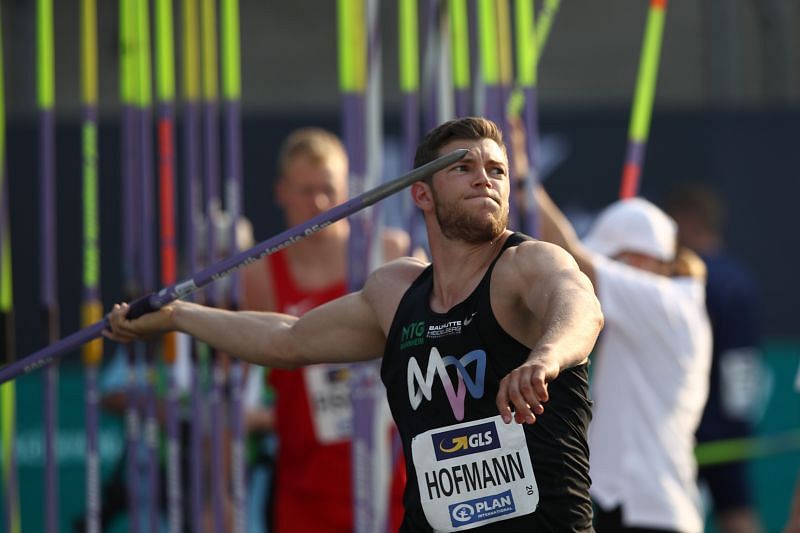 Andreas Hofmann in action at the 2020 German Athletics Championships