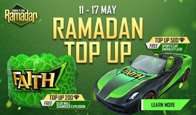 Ramadan Top Up event in Free Fire