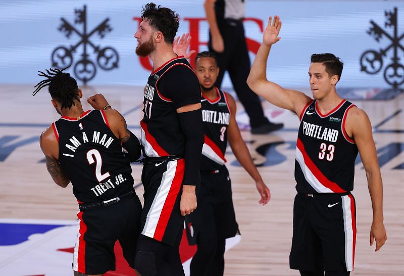 The Portland Trail Blazers defeated the Denver Nuggets 123-109 in Game 1