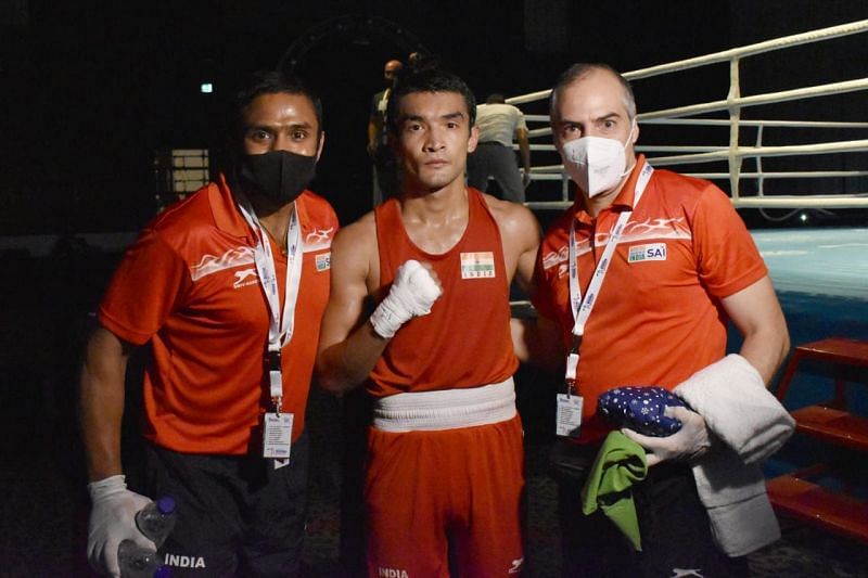 Shiva Thapa confirmed his fifth Asian Boxing Championships medal. (Source: Twitter)