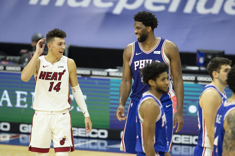 The Miami Heat and the Philadelphia 76ers will face off at the American Airlines Arena on Thursday.
