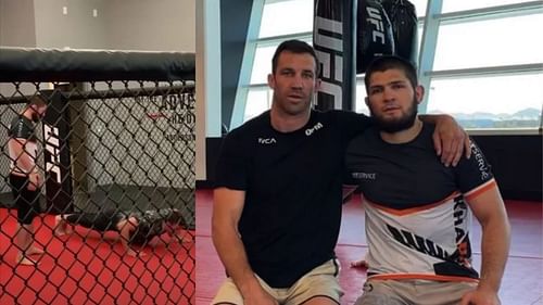 Luke Rockhold (left) and Khabib Nurmagomedov (right)