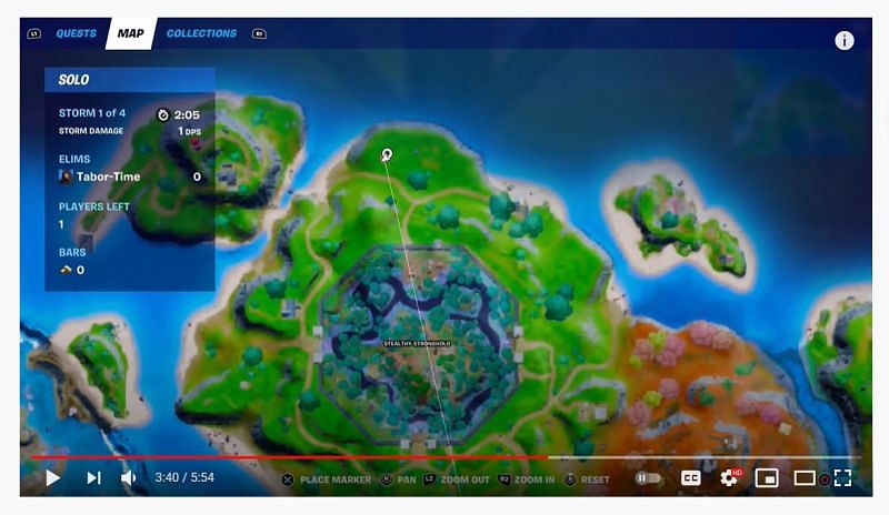 CB Radio location in Fortnite (Image via YouTube, Tabor Hill)