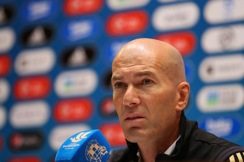 Real Madrid manager Zinedine Zidane. (Photo by Francois Nel/Getty Images)
