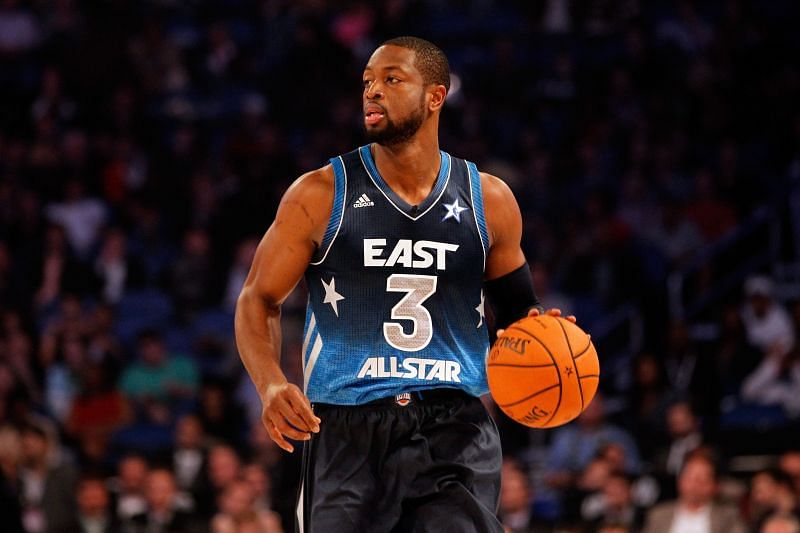 Dwyane Wade #3 looks to pass the ball during the 2012 NBA All-Star Game