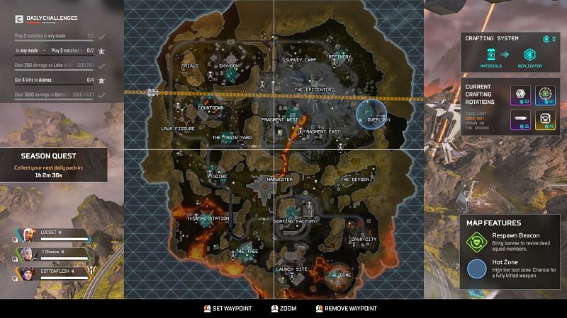 Apex Legends map guide (Season 4) - World's Edge best locations