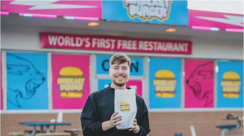 The MrBeast Burger is available in 600 locations in the USA and will now be available in 5 locations across the UK (Image via Dallas Morning News)