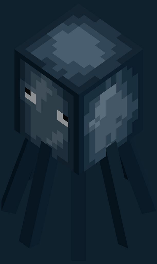 Squid appearance in Minecraft (Image via tjb0607.deviantart.com)