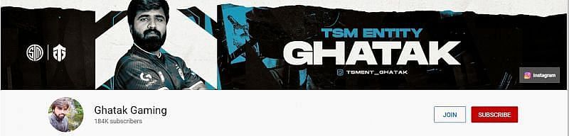 TSM Ghatak&#039;s YouTube account, Ghatak Gaming