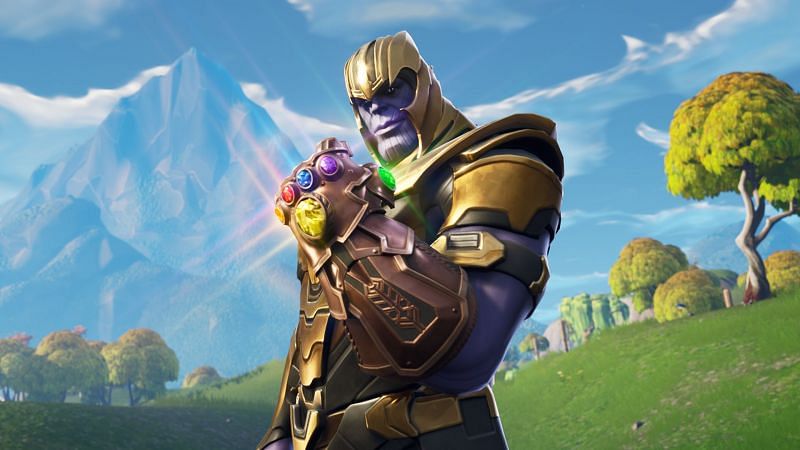 Thanos with Infinity Gauntlet in Fortnite (Image via Epic Games)