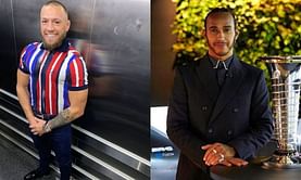 How does Conor McGregor's net worth compare to Lewis Hamilton's?