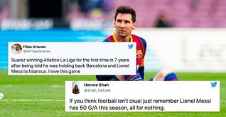 Twitter reacts as Lionel Messi's goal fails to inspire Barcelona to victory over Celta Vigo
