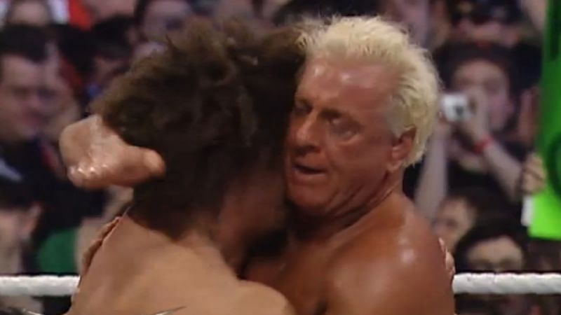 Carlito and Ric Flair on the WrestleMania 23 kick-off show