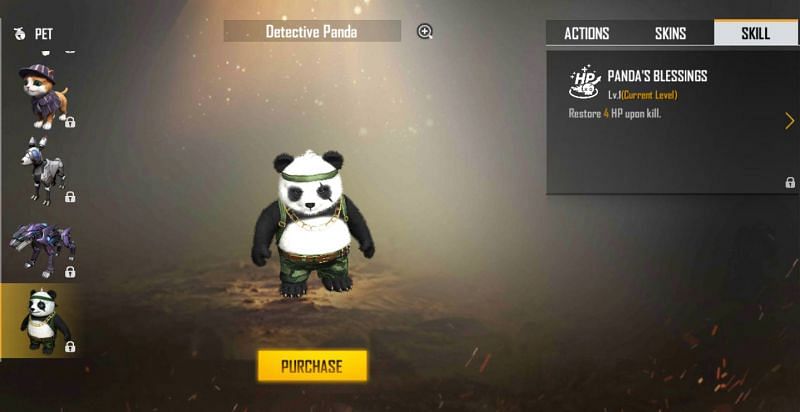 Detective Panda in Free Fire